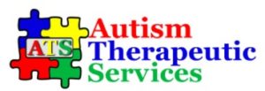 Autism Therapeutics Services logo which includes 4 colored puzzle pieces together with their intitials ATS
